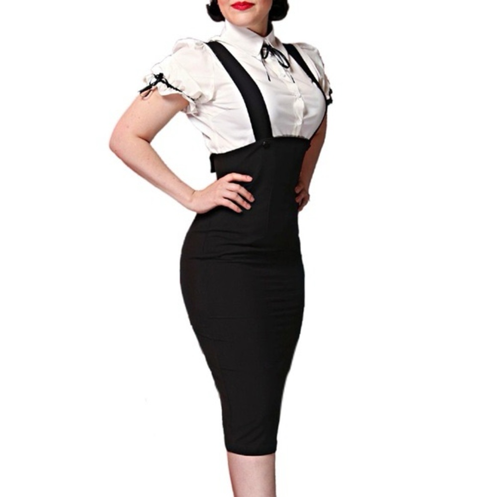 Bettie page Black Pencil Skirt